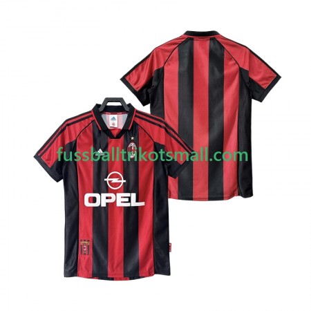 Fußballtrikots AC Mailand 1999 Retro 1998 Kurzarm Heimtrikotsatz kaufen